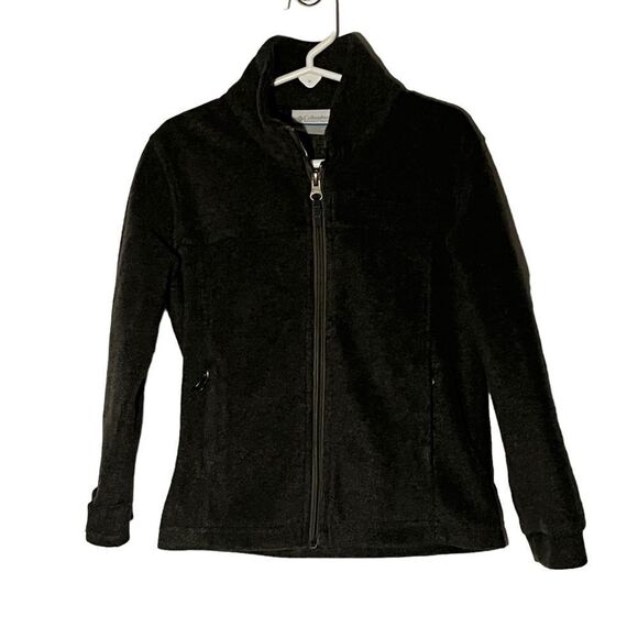 Kid's Columbia Dark Grey Fleece Full Zip Jacket - Picture 1 of 7